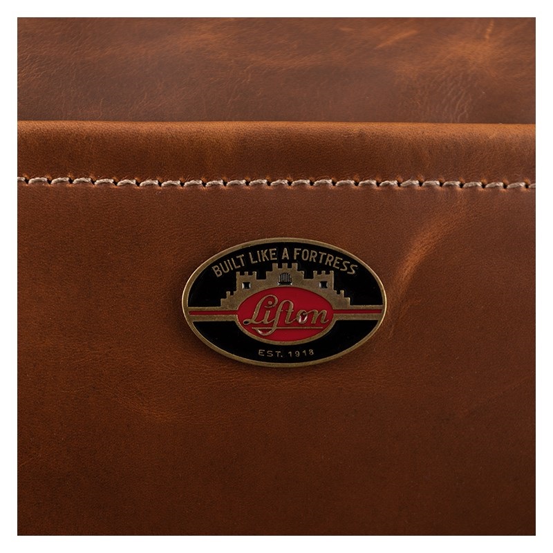 Gibson Lifton Leather Duffle Bag， Brown[LIFTON-DUF-BRN] 画像2