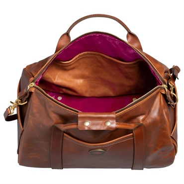 Gibson Lifton Leather Duffle Bag， Brown[LIFTON-DUF-BRN] 画像3