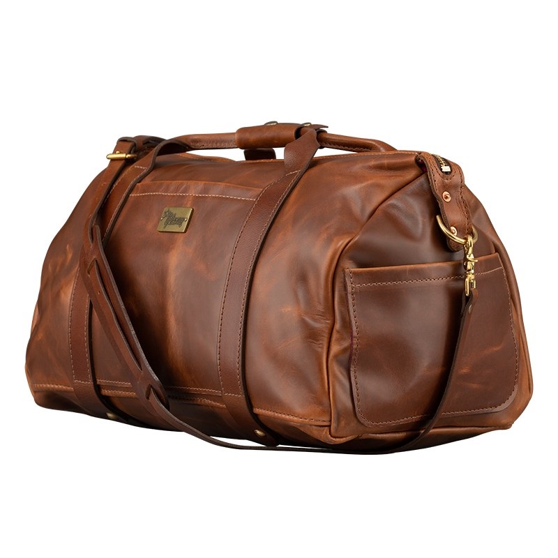 Gibson Lifton Leather Duffle Bag， Brown[LIFTON-DUF-BRN] 画像4