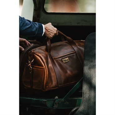 Gibson Lifton Leather Duffle Bag， Brown[LIFTON-DUF-BRN] 画像6