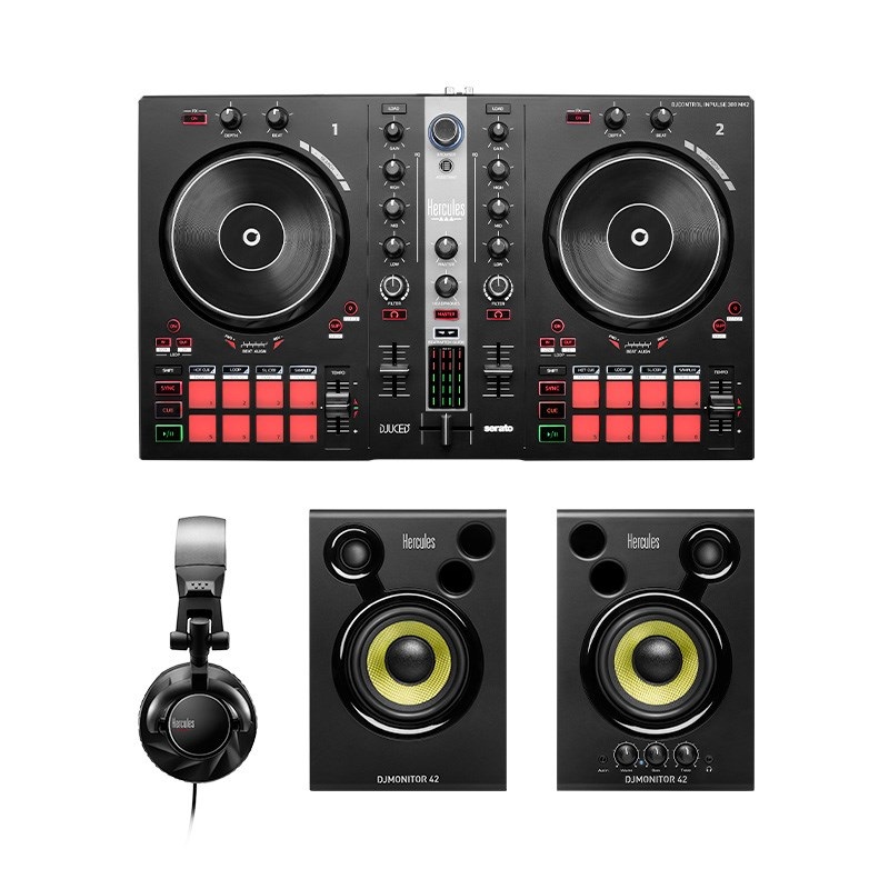 HERCULES 【創業50周年大決算SALE】DJ Essentials Kit 【AppleMusic対応】【DJに必要なすべてが揃う初心者向けパッケージ】(ハーキュリーズ) 画像1