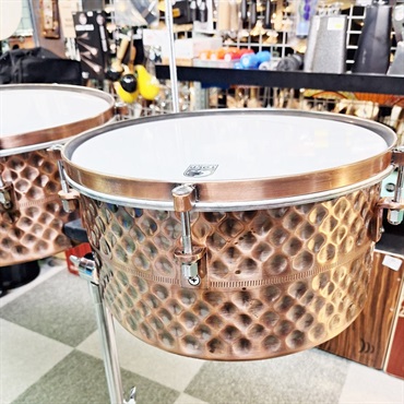 TOCA PRO LINE ハンドハンマード ティンバレス スタンド付 TOCA USED 中古 Pro Line Hand Hammered Steel Timbale Set [スタンド