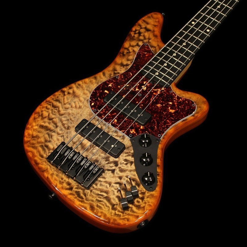L.E.H. Guitars USED 中古 The Offset 5st (Quilted Maple Top / Burnt Maple Leaf) 画像1