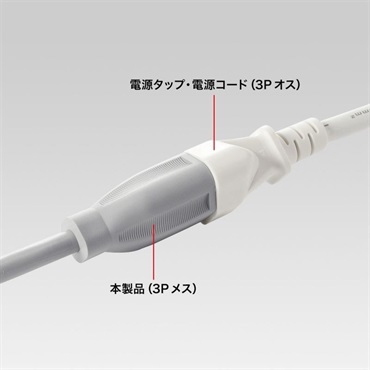 SANWA SUPPLY 【Countdownセール】TAP-EX253-5 (電源コード延長ケーブル)(サンワサプライ) 画像1