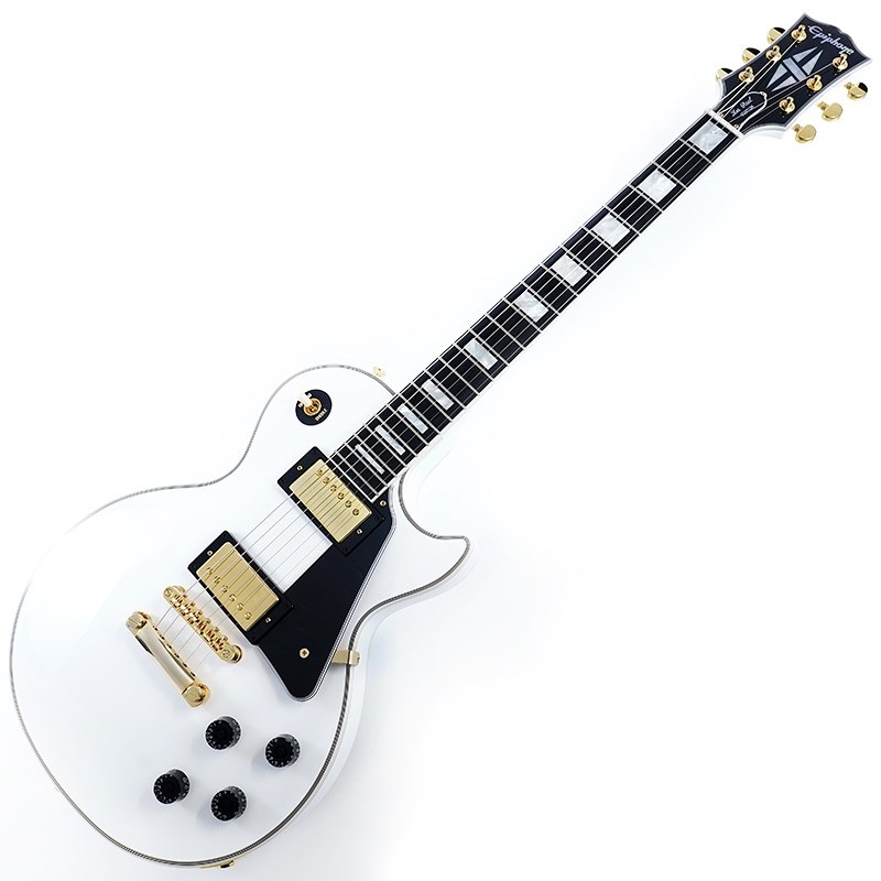 Epiphone Inspired by Gibson Custom Shop Les Paul Custom (Alpine White)【特価】 画像1