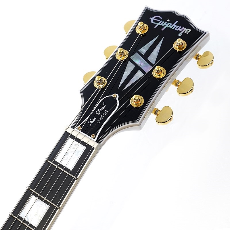 Epiphone Inspired by Gibson Custom Shop Les Paul Custom (Alpine White)【特価】 画像8
