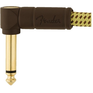 Fender USA 1本単位 DELUXE SERIES PATCH CABLES ANGLE/ANGLE TWEED 6inch (約15.24cm)(#0990820073) 画像1
