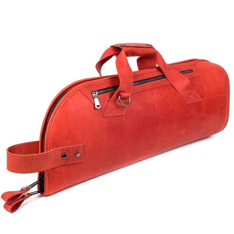 MG Leather Work シングル トランペット用ソフトケース CrazyHorse Red (レッド)【史上最大決算セール】 画像2