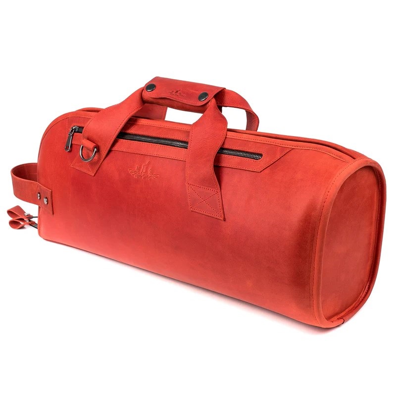 MG Leather Work シングル トランペット用ソフトケース CrazyHorse Red (レッド)【史上最大決算セール】 画像3