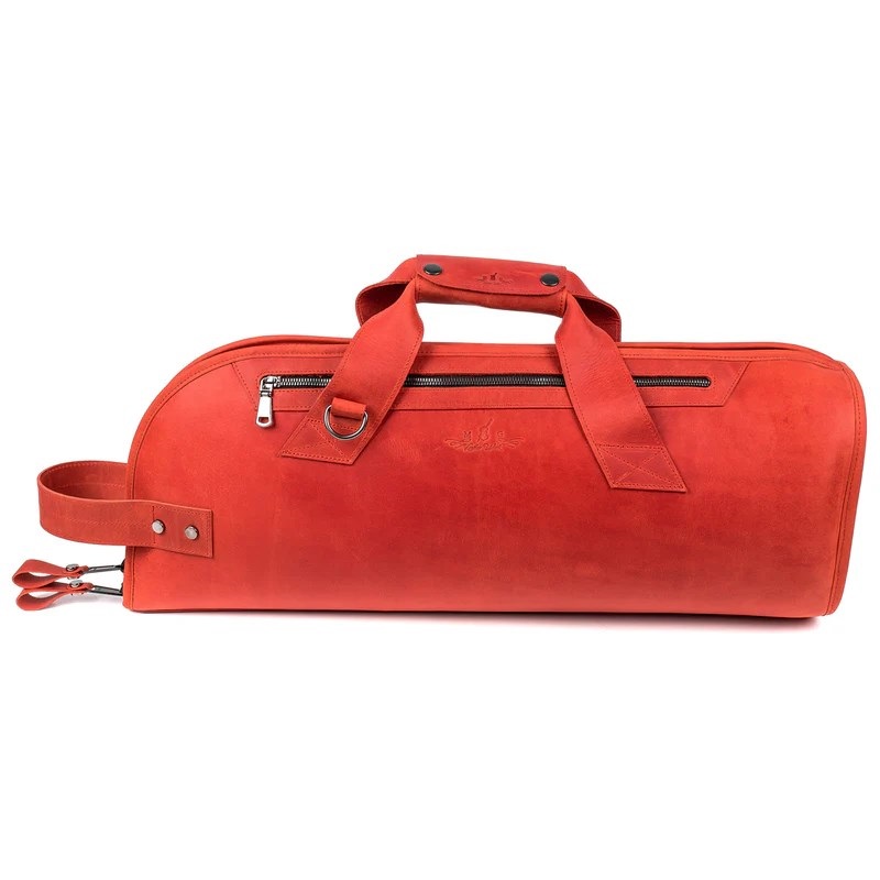 MG Leather Work シングル トランペット用ソフトケース CrazyHorse Red (レッド)【史上最大決算セール】 画像4