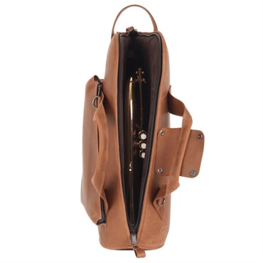 MG Leather Work シングル フリューゲルホルン用ソフトケース CrazyHorse LightBrown (ライトブラウン)【史上最大決算セール】 画像8