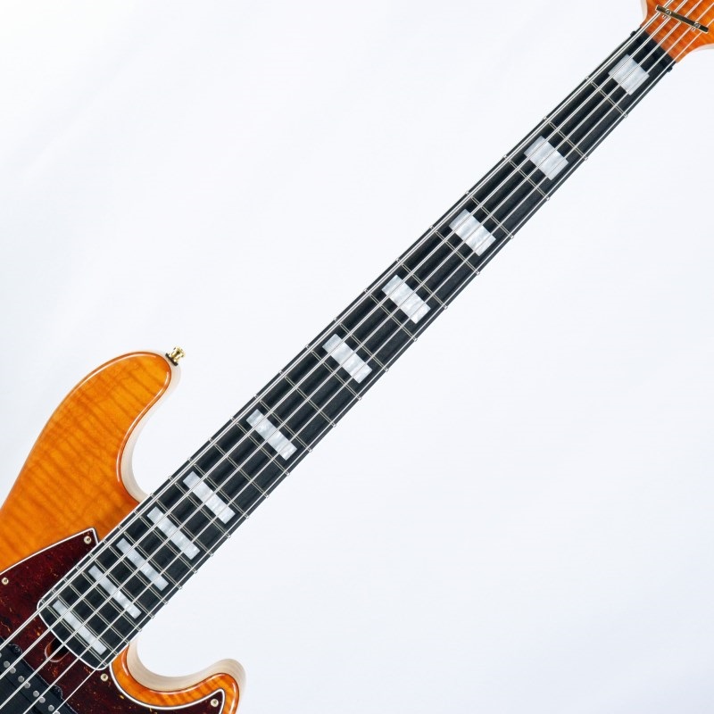 MAYONES Jabba Custom 5 1Pcs 5A Flame Maple Top w/Tortoise PG (Trans Orange Gloss) 画像2