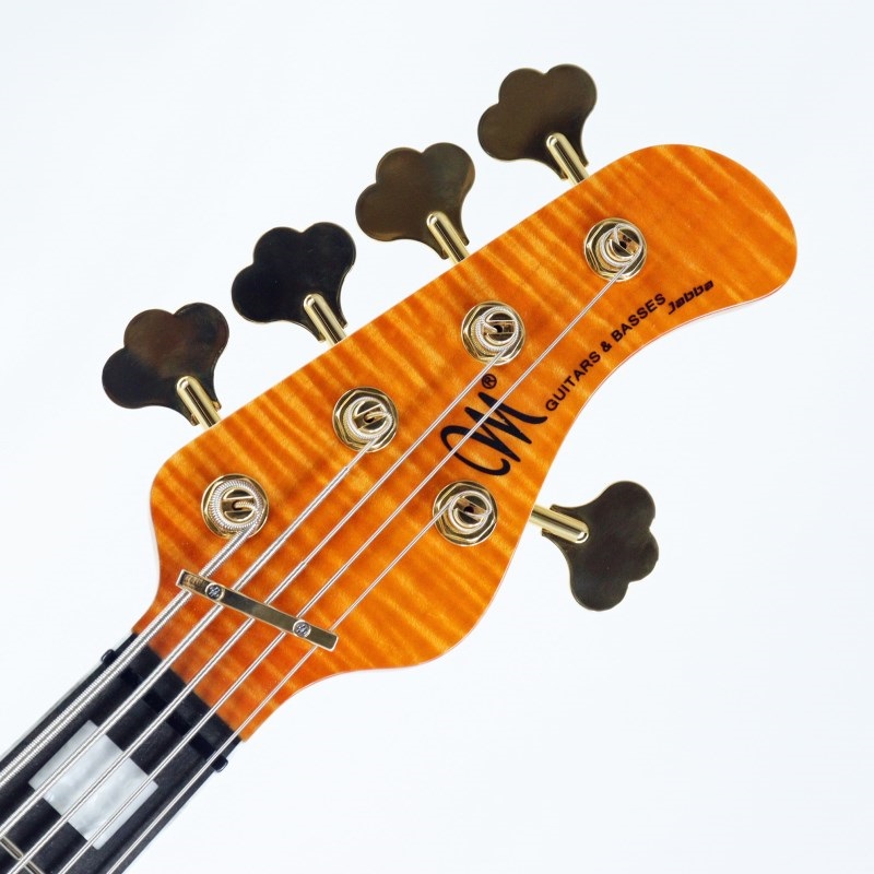 MAYONES Jabba Custom 5 1Pcs 5A Flame Maple Top w/Tortoise PG (Trans Orange Gloss) 画像3
