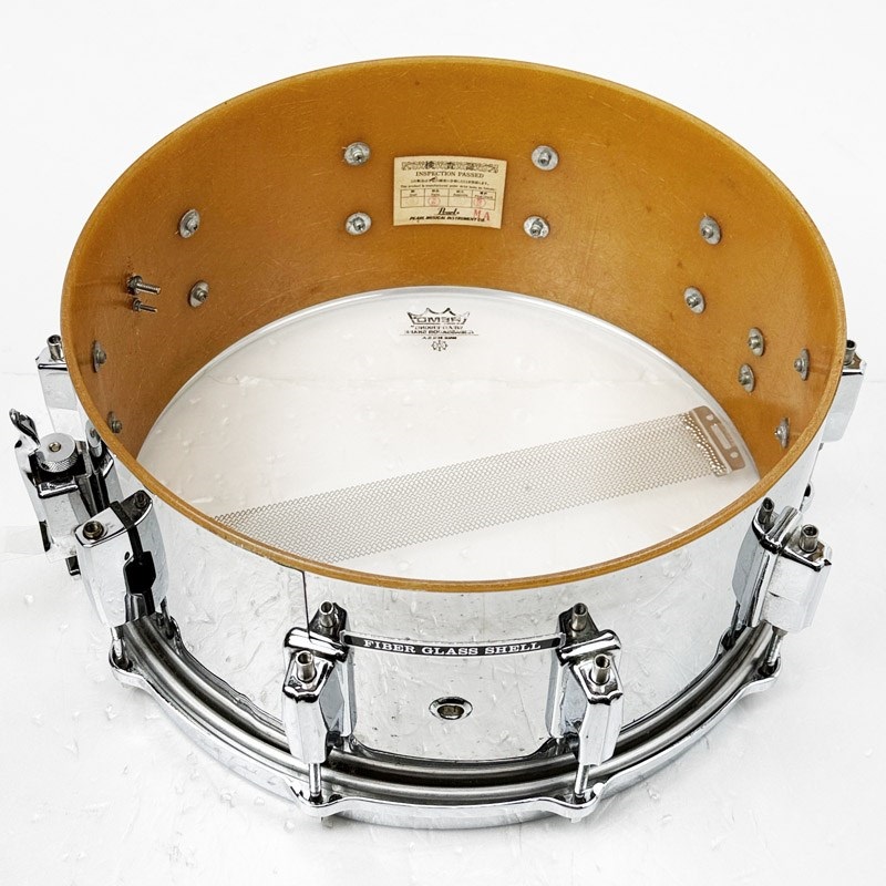 Pearl 【USED】80s Fiber Glass Shell 14×6.5 Snare Drum [#38 Chrome Metal/Made In Japan] 画像8