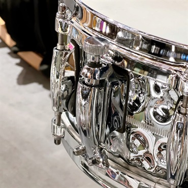 GRETSCH USED 中古 G4160HB [USA Snare Drums / Hammered Chrome Over Brass 14×5] 画像2