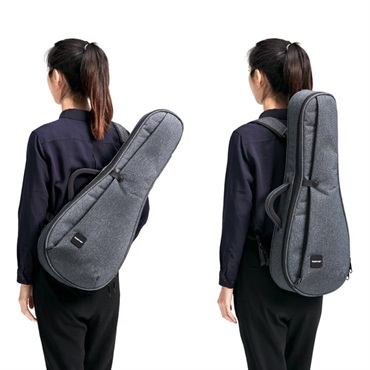 basiner Ukulele Case [ソプラノ・コンサートウクレレ用セミハードケース](ACME-UKC Charcoal Grey) 画像7