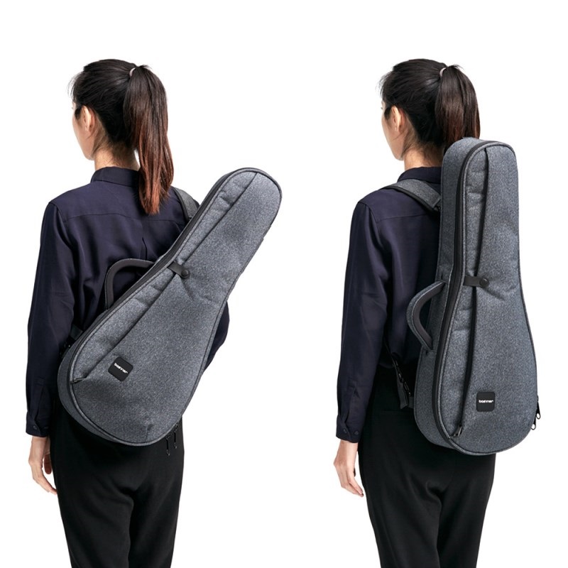 basiner Ukulele Case [ソプラノ・コンサートウクレレ用セミハードケース](ACME-UKC Charcoal Grey) 画像7