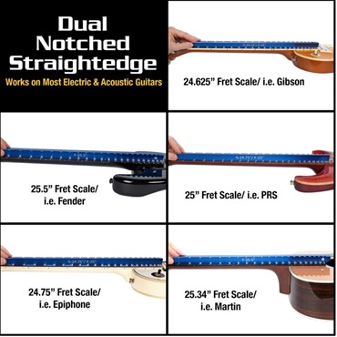 MUSIC NOMAD MN821 Tri-Beam 3  n 1 Dual Notched Straightedge 画像10