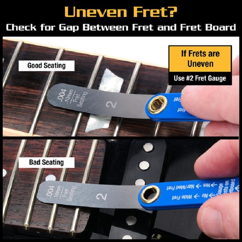 MUSIC NOMAD MN870 Precision Fret Rocker+ and Fret Gauge Kit 画像1