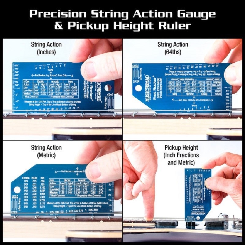 MUSIC NOMAD MN870 Precision Fret Rocker+ and Fret Gauge Kit 画像3