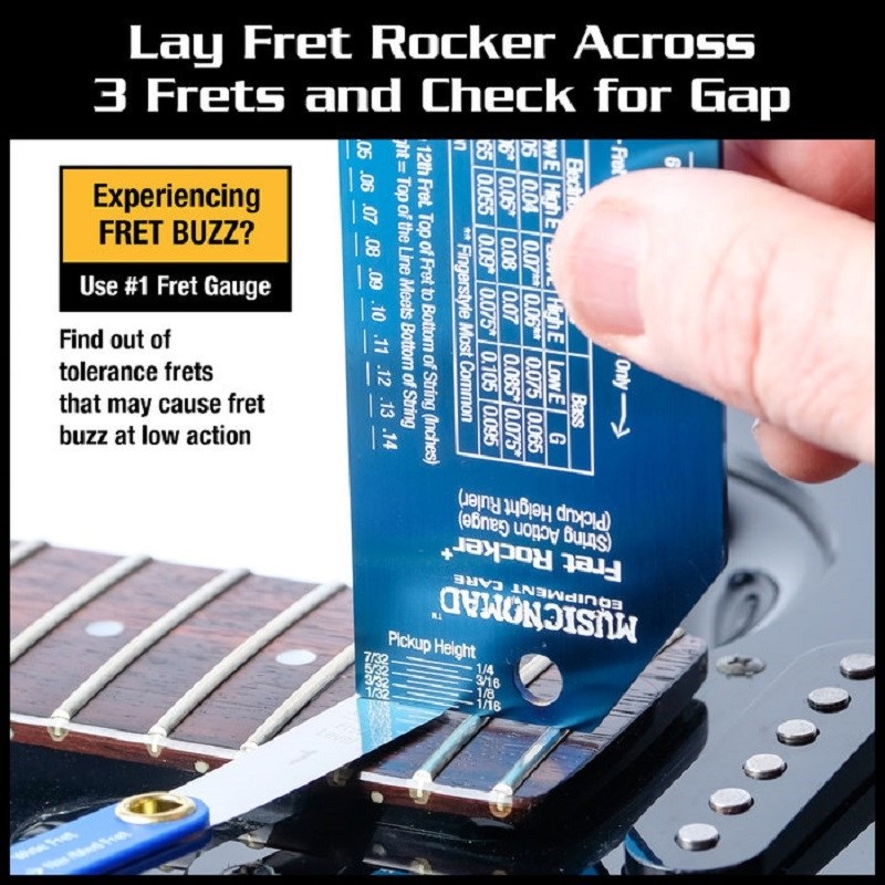 MUSIC NOMAD MN870 Precision Fret Rocker+ and Fret Gauge Kit 画像4