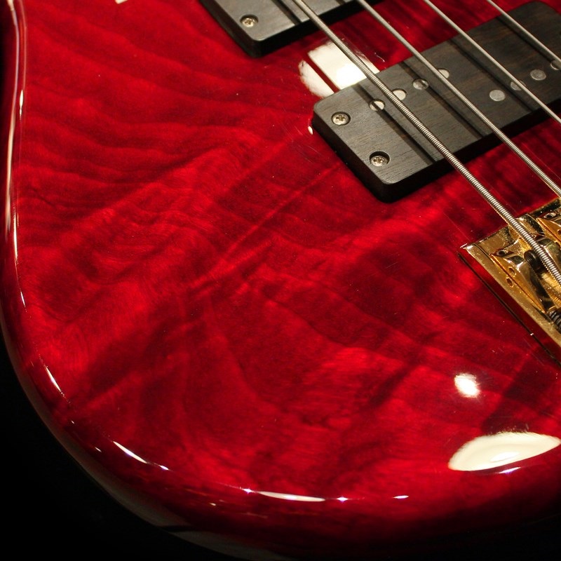 Knooren 【USED】 KN4 Fretless (Flamed Japanese Tochi Top / T-Red) 画像3