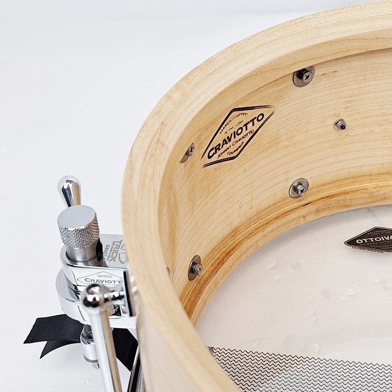 Craviotto Custom Shop Solid Maple Snare Drum 14×6.5 画像9