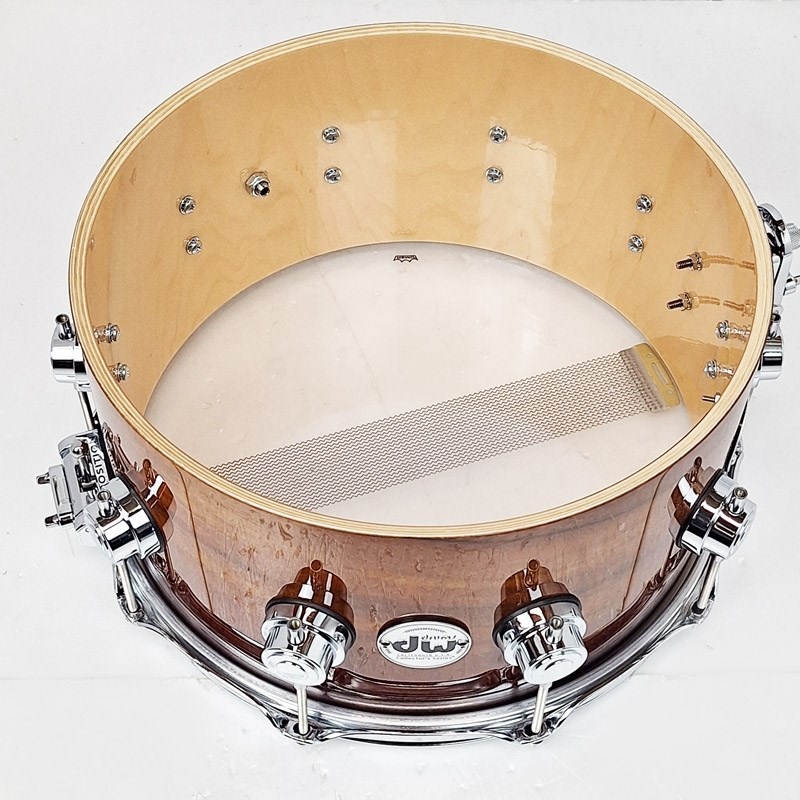 dw 【イケベ楽器店創業50周年記念モデル】DRX60714SSC532[Collector's Pure Maple Old Style VLT Shell 14×7 / Lacquer Specialty Natural to Burnt Toast Over Koa] 画像8
