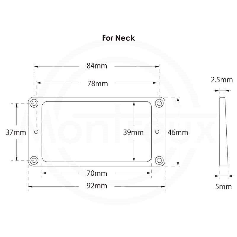 Montreux JPN Mounting Ring Neck Arched BK[商品番号 : 9704] 画像1