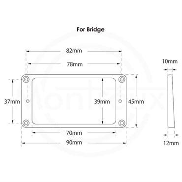 Montreux 【創業50周年大決算SALE】 JPN Mounting Ring Bridge Flat IV [商品番号 : 8830] 画像1