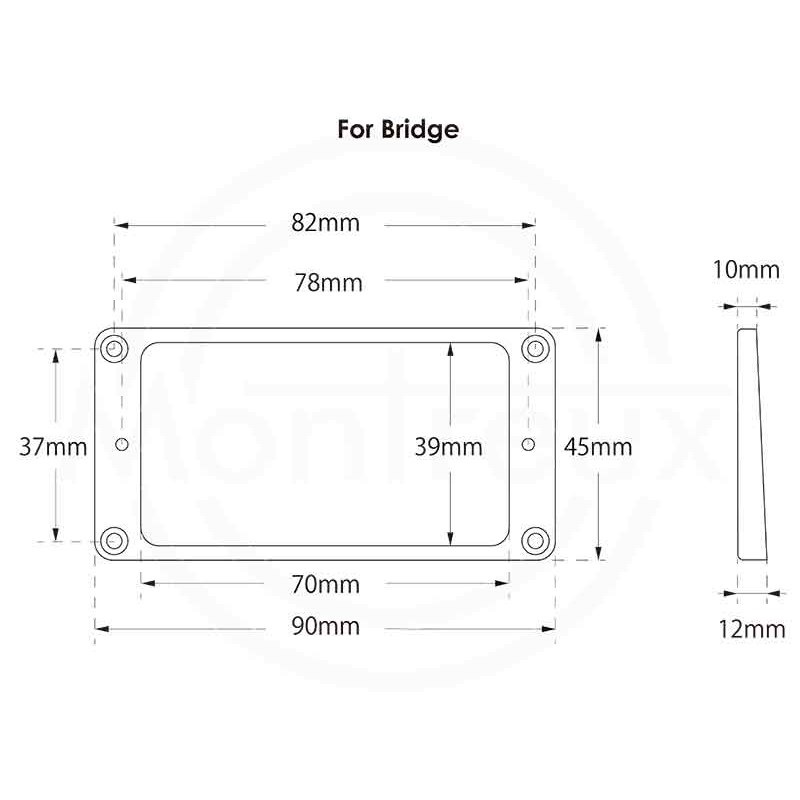 Montreux 【創業50周年大決算SALE】 JPN Mounting Ring Bridge Flat IV [商品番号 : 8830] 画像1