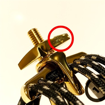 Silverstein 【旧品番処分特価!!】「Q11A(第4世代/ウイングナットキズあり)」バリトンサックス用リガチャー クライオ4 ゴールド 画像6