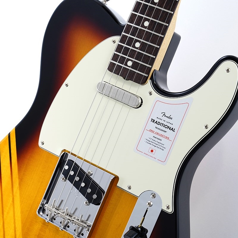 Fender Made in Japan Traditional 2025 Collection 60s Telecaster (Competition 3-Color Sunburst Aged Natural/Rosewood)【数量限定！！ストラッププレゼント！！】【Fender The Spring Summer 2025 Campaign】 画像3