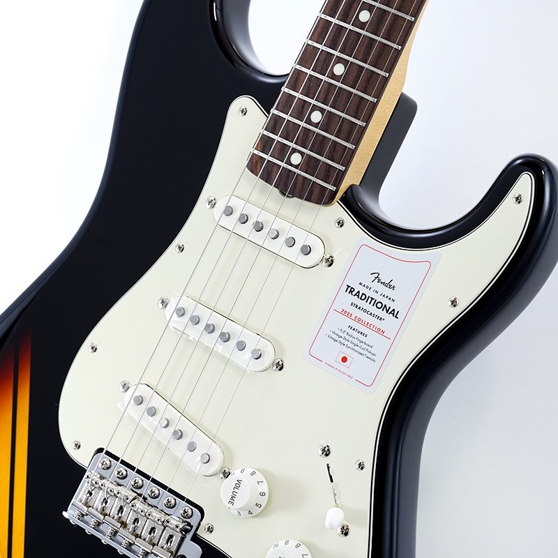 Fender Made in Japan Traditional 2025 Collection 60s Stratocaster (Competition Black/3-Color Sunburst/Rosewood)【数量限定！！ストラッププレゼント！！】【Fender The Spring Summer 2025 Campaign】 画像3