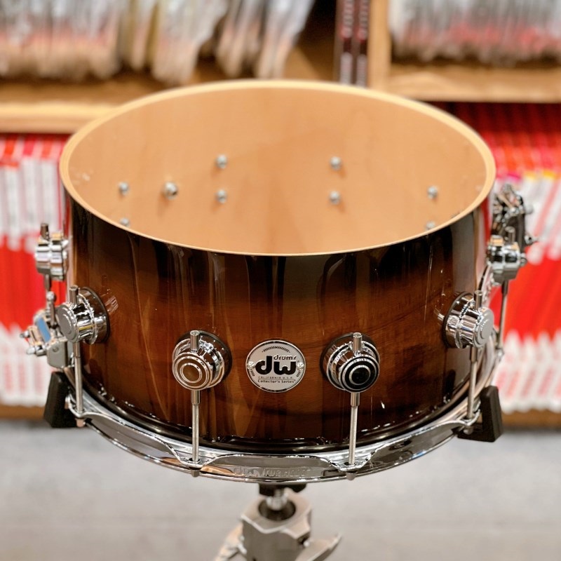 dw 【イケベ楽器店創業50周年記念モデル】DRX60714SSC532 [Collector's Pure Maple Old Style VLT Shell 14×7 / Lacquer Specialty Natural To Candy Black Burst Over Koa] 画像3