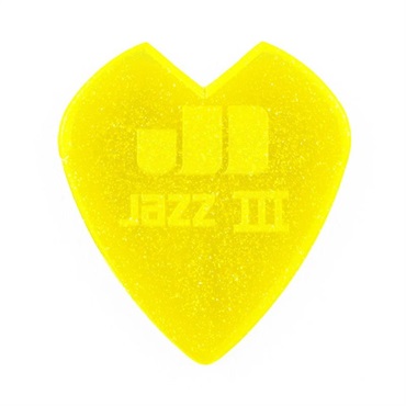 Dunlop (Jim Dunlop) 【創業50周年大決算SALE】 47PKH3NYS KIRK HAMMETT JAZZ III PICK YELLOW GLITTER ×6枚セット 画像1