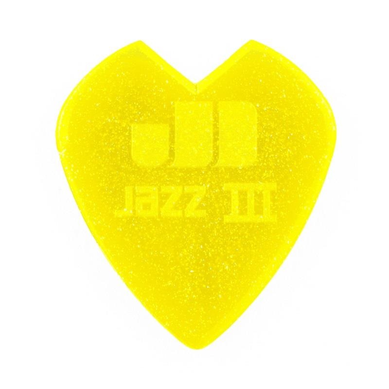 Dunlop (Jim Dunlop) 【創業50周年大決算SALE】 47PKH3NYS KIRK HAMMETT JAZZ III PICK YELLOW GLITTER ×6枚セット 画像1