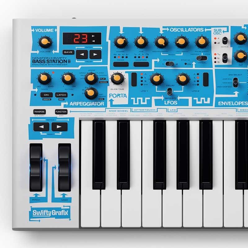NOVATION Bass Station II Swifty Edition【在庫限り・限定モデル】【ご予約商品・7月中旬頃発売予定】(パラフォニック・アナログ・シンセサイザー)(ノベーション) 画像2