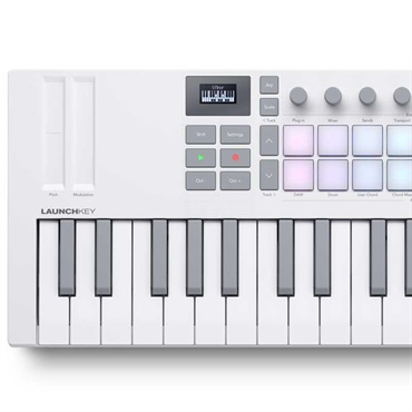 NOVATION Launchkey Mini 37 Mk4 White【ご予約商品・5月下旬頃発売予定】(ノベーション)(ラウンチキー)(37鍵盤ミニ・USB・MIDIコントローラー)【NKS対応製品】【Steinberg Cubase LE 14付属！】 画像3