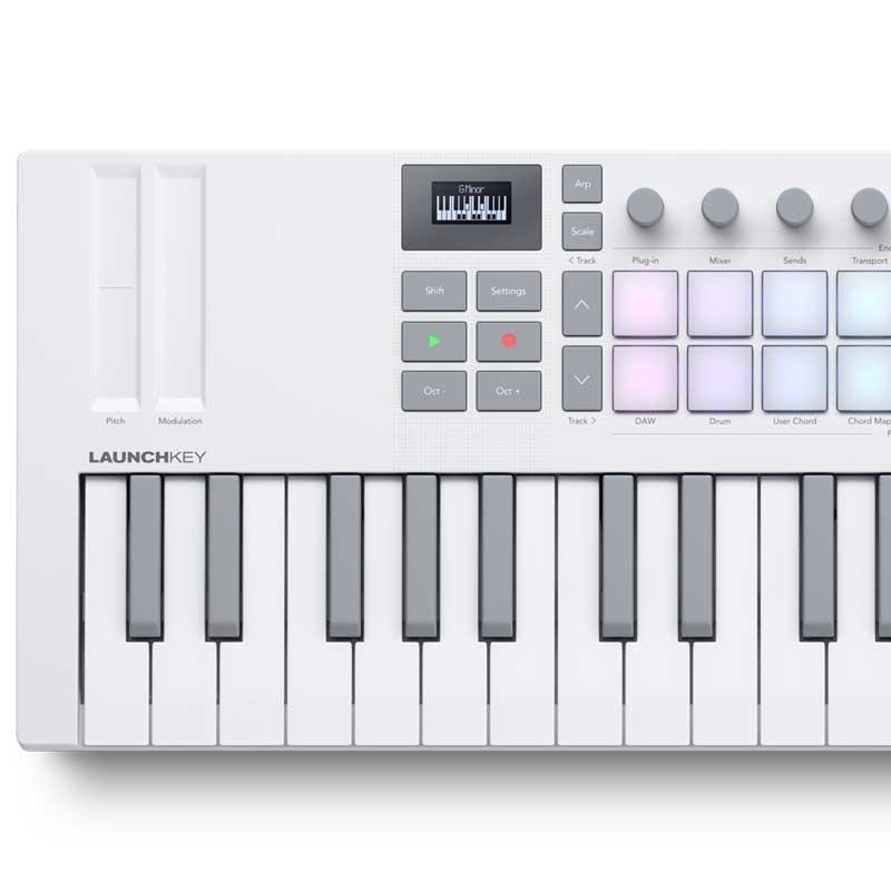 NOVATION Launchkey Mini 37 Mk4 White【ご予約商品・5月下旬頃発売予定】(ノベーション)(ラウンチキー)(37鍵盤ミニ・USB・MIDIコントローラー)【NKS対応製品】【Steinberg Cubase LE 14付属！】 画像3