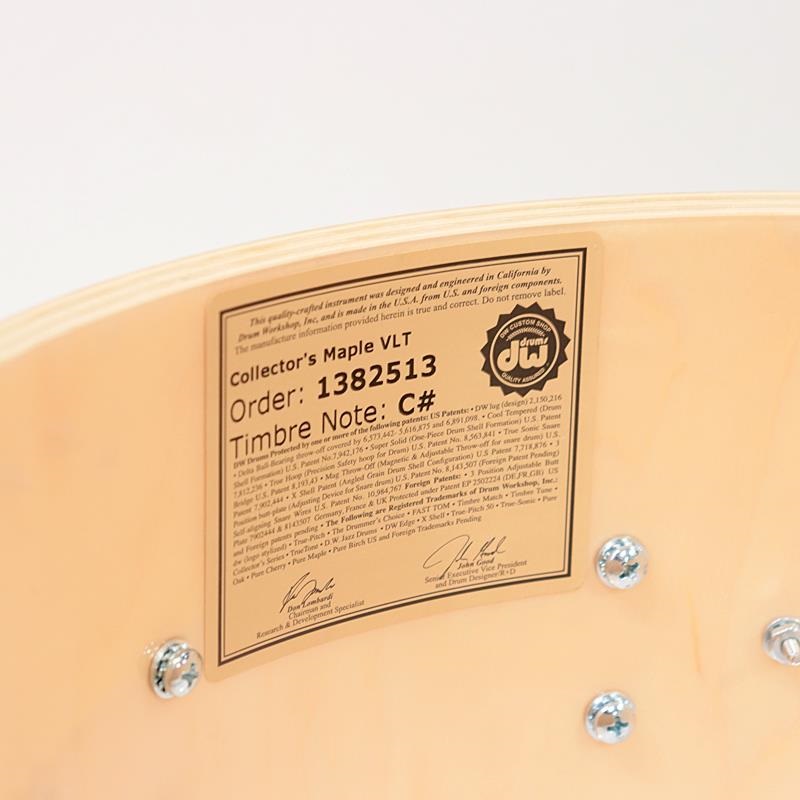 dw 【イケベ楽器店創業50周年記念モデル】DRX60714SSC533 [Collector's Pure Maple Old Style VLT Shell 14×7 / Lacquer Specialty Natural To Regal Blue Burst Over Koa] 画像8