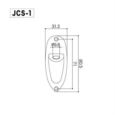 GOTOH JCS-1（GG）[舟形ジャックカバー] 画像1