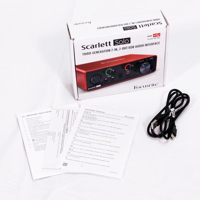 完動品 Focusrite Scarlett Solo 3rd Gen 中古 Focusrite USED 中古 Scarlett Solo 3rd Gen ｜イケベ楽器店