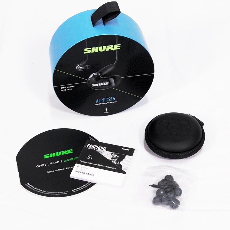SHURE 【創業50周年大決算SALE】【開封アウトレット特価】AONIC 215 トランスルーセントブラック(シュア)(有線イヤホン) 画像6