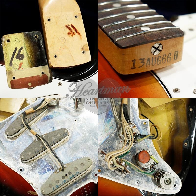 Fender USA VINTAGE Stratocaster '66 Sunburst/R 画像6