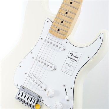 Fender Standard Series Standard Stratocaster (Olympic White/Maple) 画像3