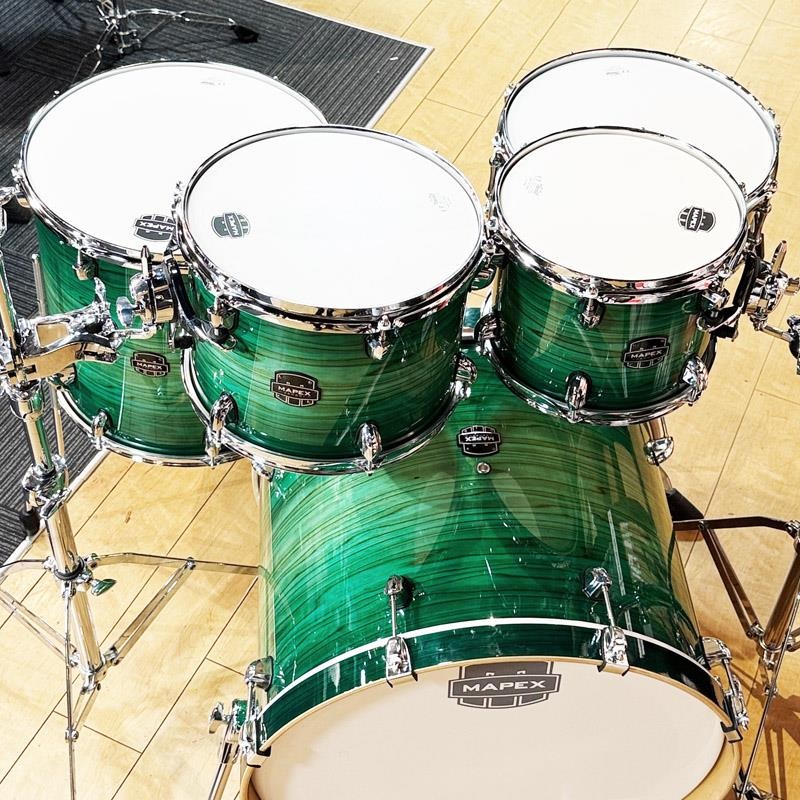 MAPEX AR529SFG ARMORY DRUM SET SHELL PACK[22BD・10TT・12TT・16FT・14SD/Emerald Burst]※ハードウェア別売 画像4