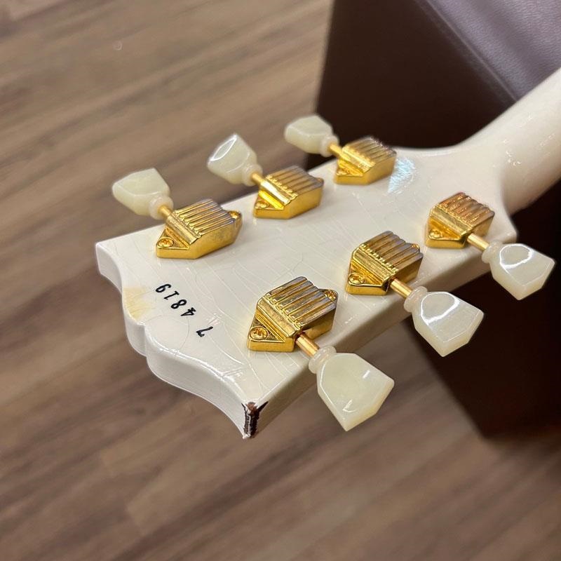 Gibson USED 中古 Murphy Lab 1957 Les Paul Custom Reissue 3-Pickup w/Bigsby Ultra Light Aged (Polaris White) 【SN.7 4819】 画像8