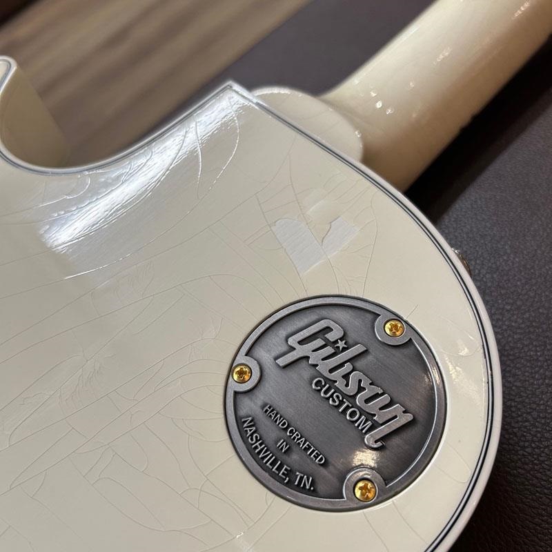 Gibson USED 中古 Murphy Lab 1957 Les Paul Custom Reissue 3-Pickup w/Bigsby Ultra Light Aged (Polaris White) 【SN.7 4819】 画像9