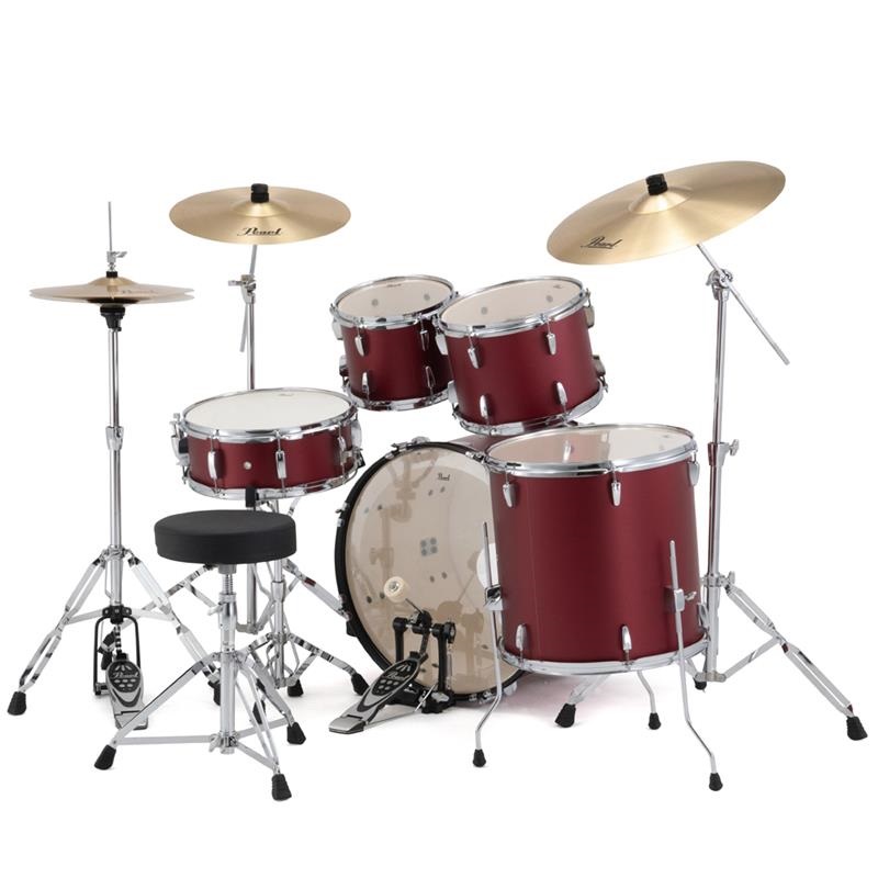 Pearl RS525SCWN/CN #747 [ROADSHOW シンバル付ドラムフルセット - Matt Red]【限定品】 画像1